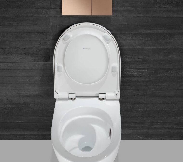 Les WC sans rebord de rinçage assurent un nettoyage plus facile et hygiénique.