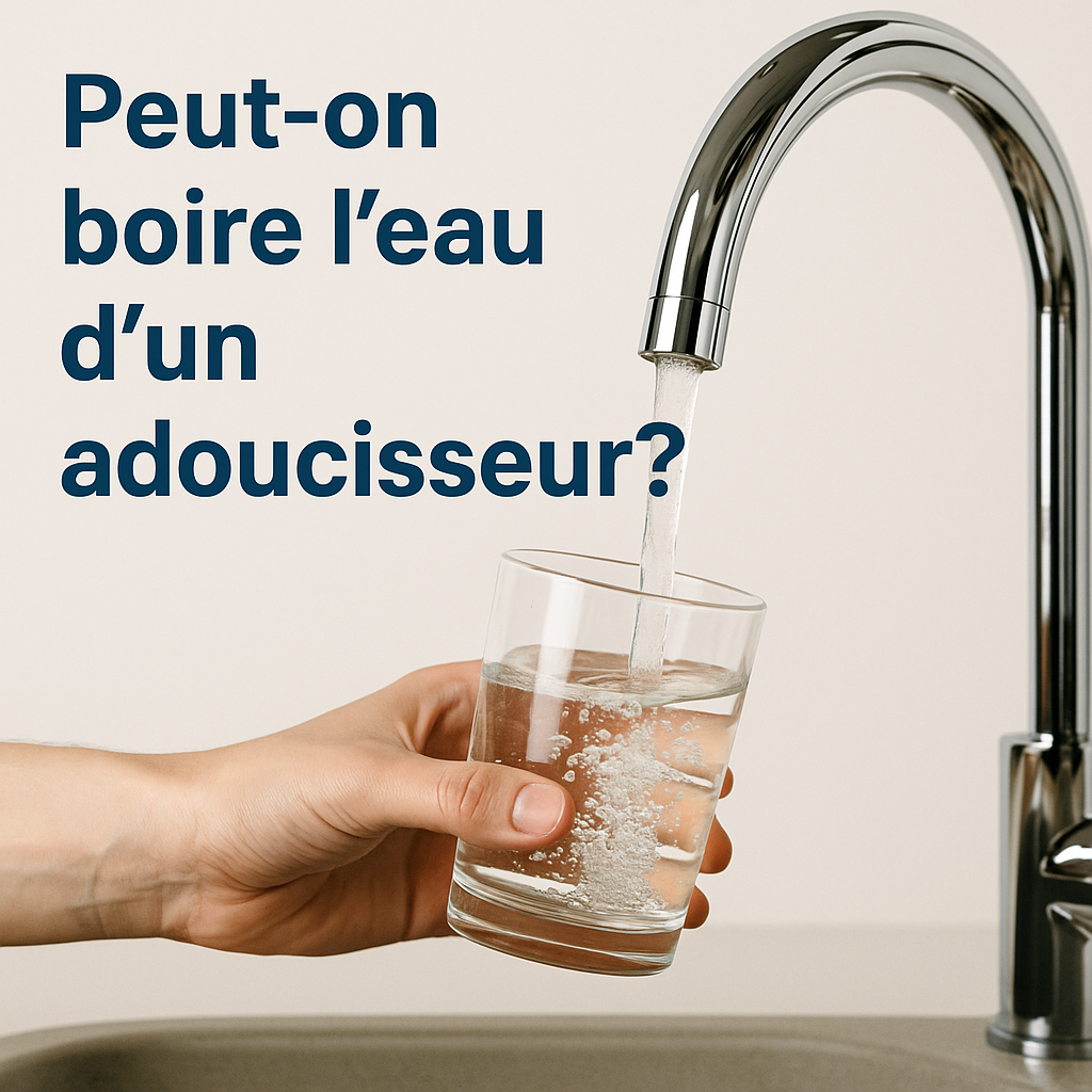 Plombier à Genève testant l’eau adoucie et expliquant si elle est potable