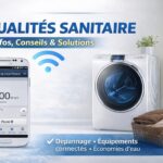 Miniature “Actualités sanitaire” : smartphone connecté et machine à laver, infos, conseils et solutions pour le sanitaire et la plomberie à Genève.