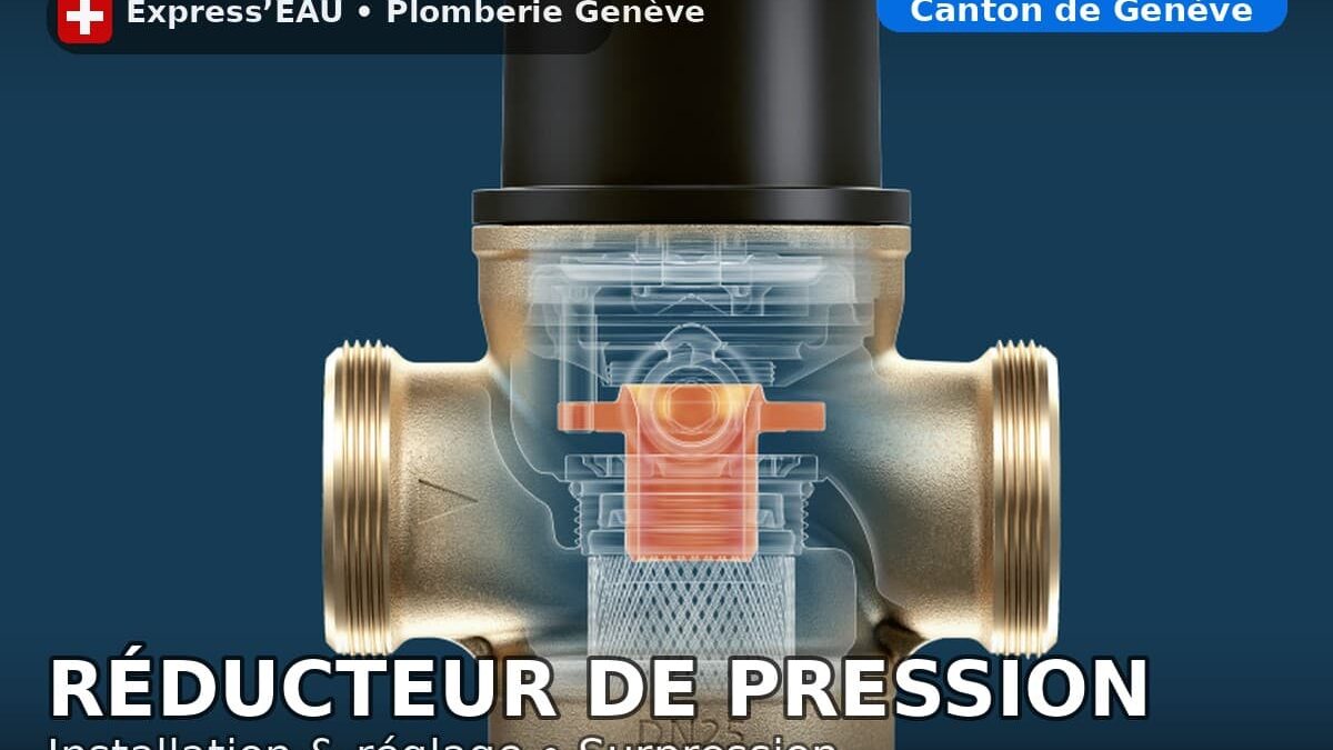 Réducteur de pression +GF+ : installation et réglage à Genève pour stabiliser la pression d’eau – Express’EAU
