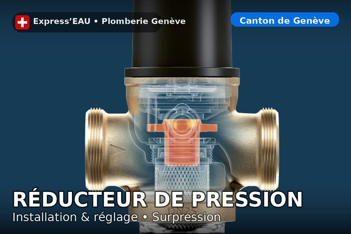 Réducteur de pression +GF+ : installation et réglage à Genève pour stabiliser la pression d’eau – Express’EAU